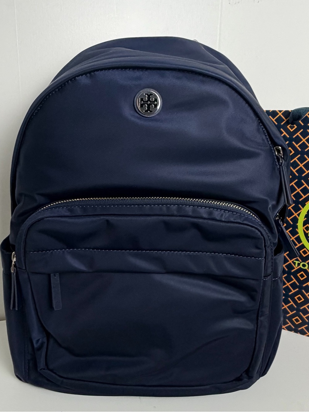 NWT Tory Burch Navy Nylon Backpack